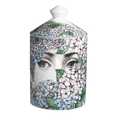 Fornasetti Ortensia Rose, Iris and Orange Blossom scented candle (Front)